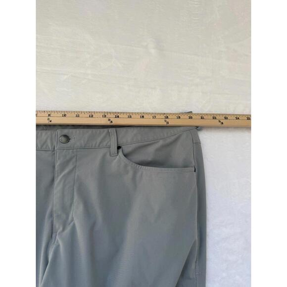 Lululemon ABC Classic Fit Stretch Chinos Pants Grey 40x32 - Picture 7 of 9